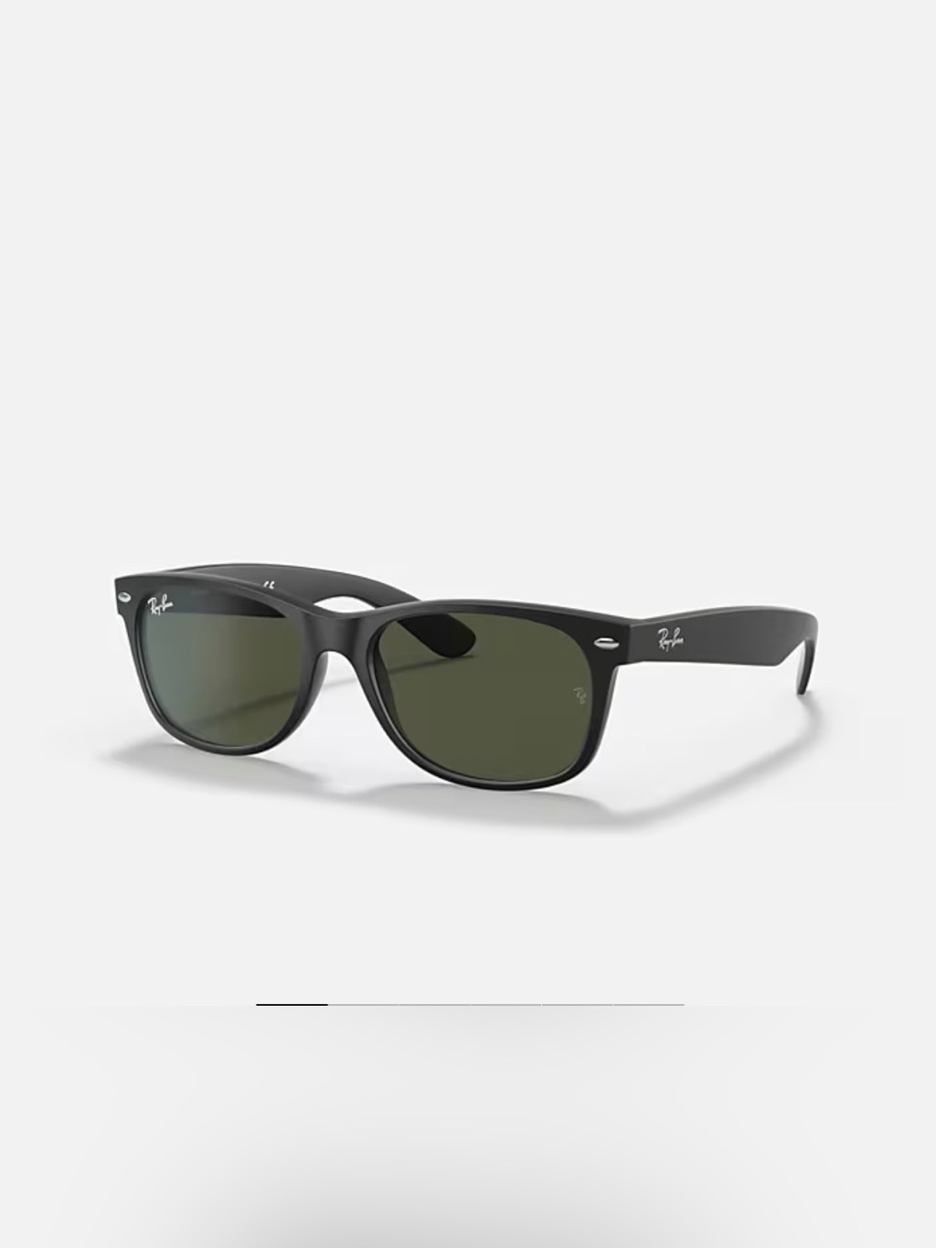 Ray-Ban Wayfarer 2132 Black Frame Sunglasses With Green Lenses